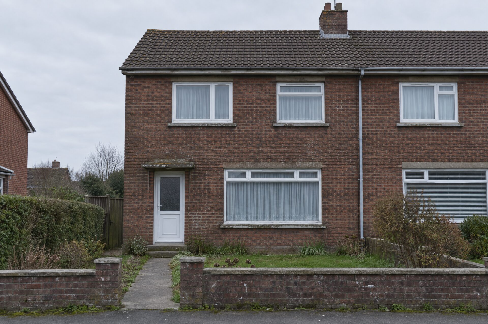 Older brick house before renovation